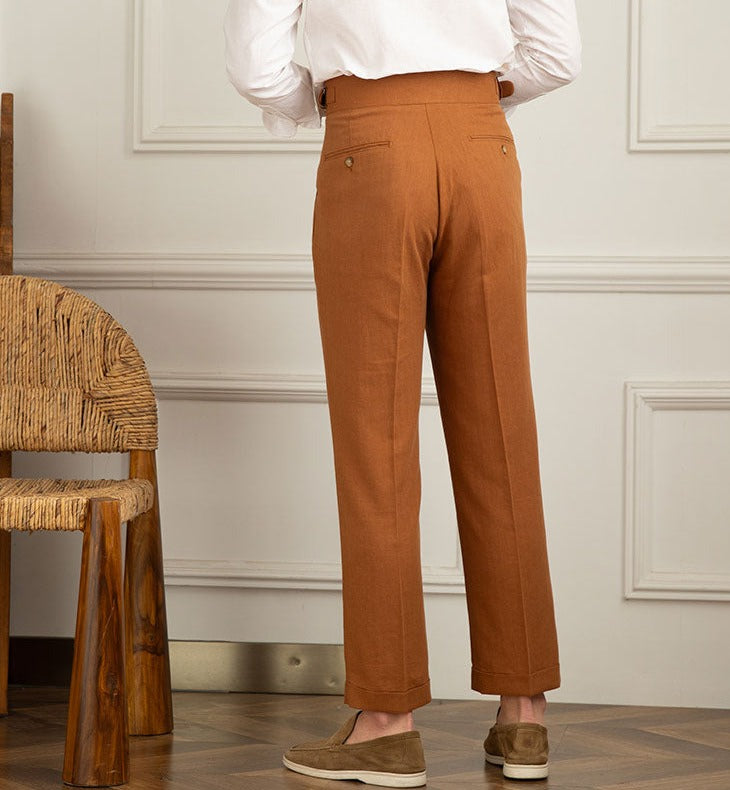 Azure Linen Trousers