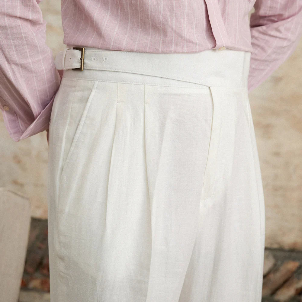 Azure Linen Trousers