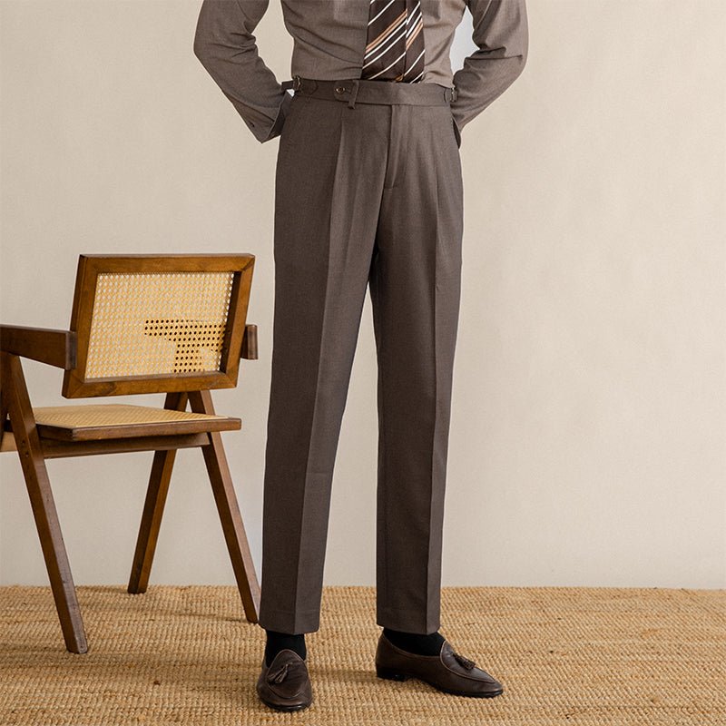 Brunello Herringbone Trousers