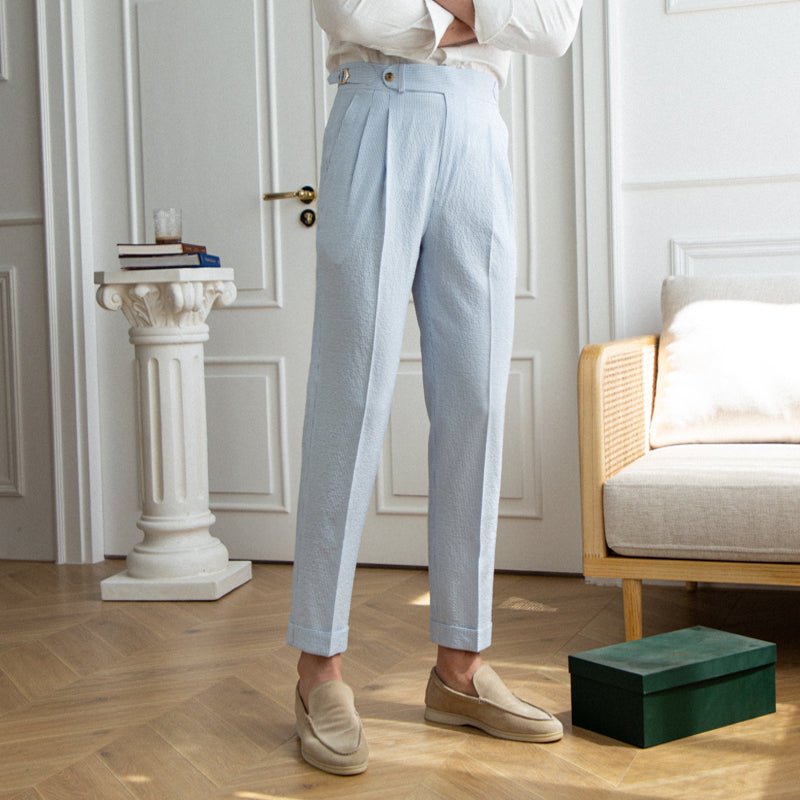 Capri Seersucker Trousers