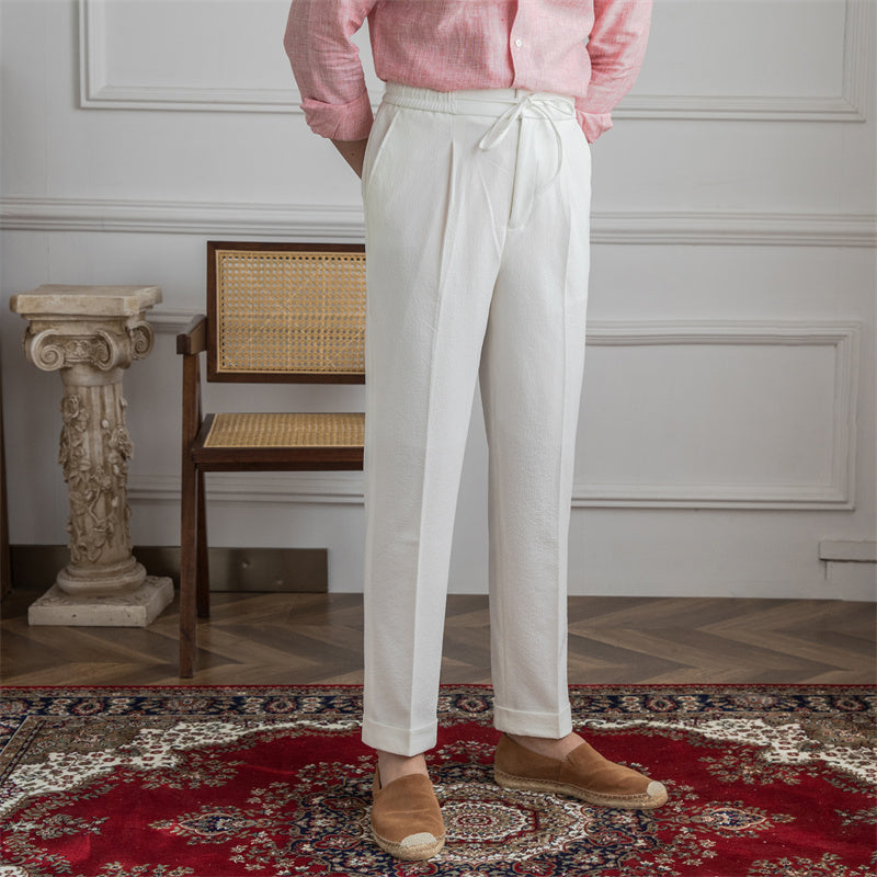 Corsica Seersucker Trousers